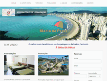 Tablet Screenshot of mariadapraia.com.br
